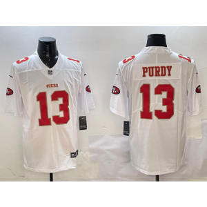 Nike 49ers 13 Brock Purdy White Vapor Limited Men Jersey Nike 49ers 13 Brock Purdy White Vapor Limited Men Jersey