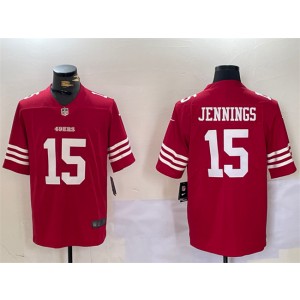 Nike 49ers 15 Jauan Jennings Red Vapor Untouchable Limited Men Jersey Nike 49ers 15 Jauan Jennings Red Vapor Untouchable Limited Men Jersey