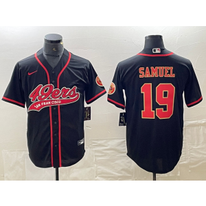 Nike 49ers 19 Deebo Samuel Black Red Vapor Baseball Limited Men Jersey