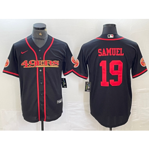Nike 49ers 19 Deebo Samuel Black Vapor Baseball Limited Men Jersey Nike 49ers 19 Deebo Samuel Black Vapor Baseball Limited Men Jersey