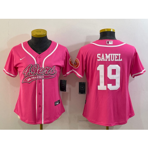 Nike 49ers 19 Deebo Samuel Pink Vapor Baseball Limited Women Jersey Nike 49ers 19 Deebo Samuel Pink Vapor Baseball Limited Women Jersey