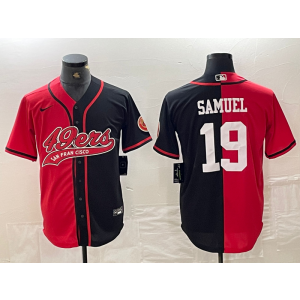 Nike 49ers 19 Deebo Samuel Red Black Split Vapor Baseball Limited Men Jersey Nike 49ers 19 Deebo Samuel Red Black Split Vapor Baseball Limited Men Jersey