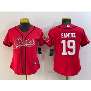 Nike 49ers 19 Deebo Samuel Red Vapor Baseball Limited Women Jersey Nike 49ers 19 Deebo Samuel Red Vapor Baseball Limited Women Jersey
