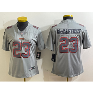 Nike 49ers 23 Christian McCaffrey Grey Vpaor Limited Youth Jersey