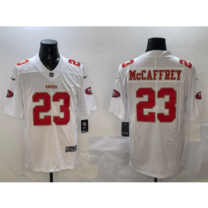 Nike 49ers 23 Christian McCaffrey White Vapor Limited Men Jersey Nike 49ers 23 Christian McCaffrey White Vapor Limited Men Jersey