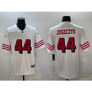 Nike 49ers 44 Kyle Juszczyk White Throwback Vapor Limited Men Jersey Nike 49ers 44 Kyle Juszczyk White Throwback Vapor Limited Men Jersey