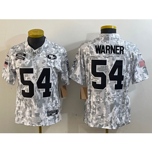 Nike 49ers 54 Fred Warner Arctic Camo 2024 F.U.S.E. Salute to Service Limited Women Jersey (Runs Small) Nike 49ers 54 Fred Warner Arctic Camo 2024 F.U.S.E. Salute to Service Limited Women Jersey (Runs Small)