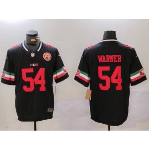 Nike 49ers 54 Fred Warner Black Mexico F.U.S.E. Vapor Limited Men Jersey Nike 49ers 54 Fred Warner Black Mexico F.U.S.E. Vapor Limited Men Jersey