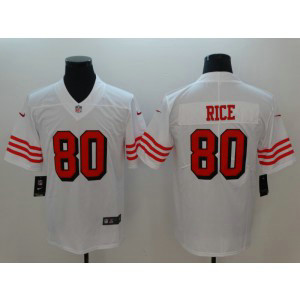 Nike 49ers 80 Jerry Rice White Color Rush Vapor Untouchable Limited Men Jersey Nike 49ers 80 Jerry Rice White Color Rush Vapor Untouchable Limited Men Jersey