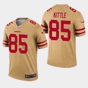 Nike 49ers 85 George Kittle Gold Inverted Legend Men Jersey Nike 49ers 85 George Kittle Gold Inverted Legend Men Jersey