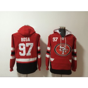 Nike 49ers 97 Nick Bosa Red Hoodie Sweatshirt 1
