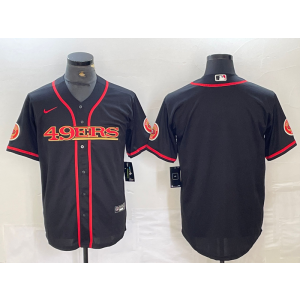 Nike 49ers Blank Black Vapor Baseball Limited Men Jersey
