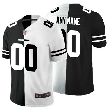 Nike 49ers Customized Black And White Split Vapor Untouchable Limited Jersey Nike 49ers Customized Black And White Split Vapor Untouchable Limited Jersey