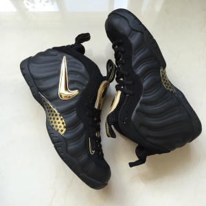Nike Air Foamposite Pro Black Gold Shoes