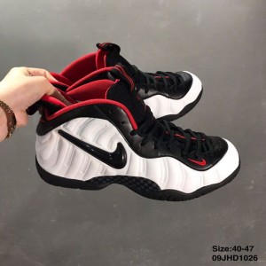 Nike Air Foamposite White Black Shoes 1