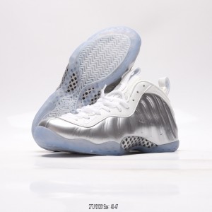 Nike Air Foamposite White Silver Shoes