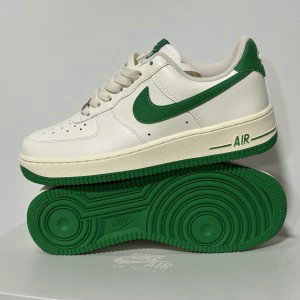 Nike Air Force 1 White Green Shoes