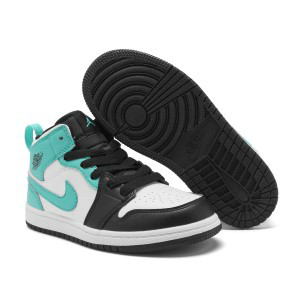Nike Air Jordan 1 Black Blue Youth Shoes 4