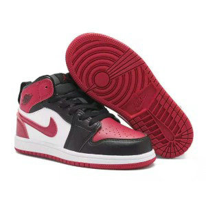 Nike Air Jordan 1 Black Red Youth Shoes