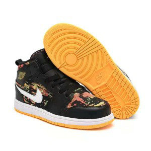 Nike Air Jordan 1 Black Youth Shoes 1