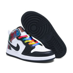 Nike Air Jordan 1 Black Youth Shoes 4