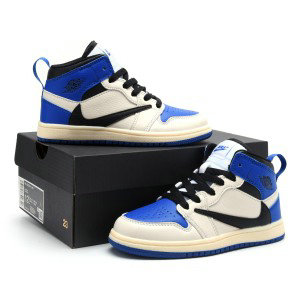Nike Air Jordan 1 Blue Cream Youth Shoes