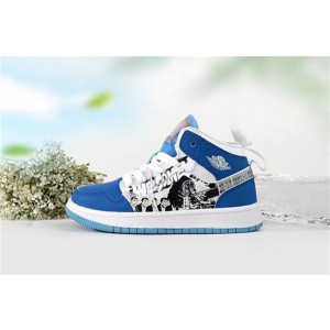 Nike Air Jordan 1 Blue White Kids Shoes 131