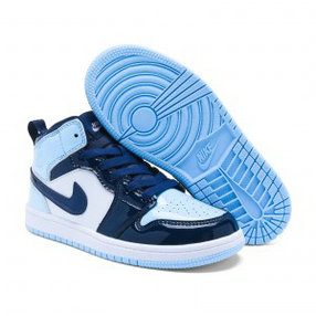 Nike Air Jordan 1 Blue Youth Shoes 4