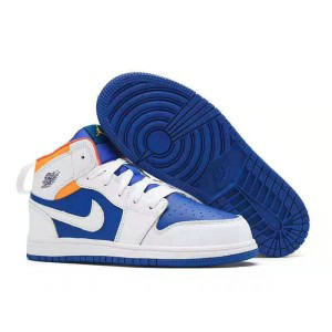 Nike Air Jordan 1 Blue Youth Shoes