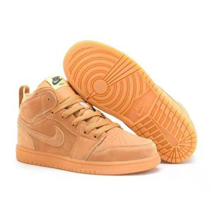 Nike Air Jordan 1 Brown Youth Shoes