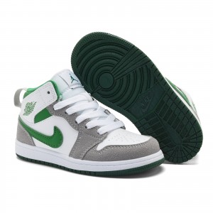 Nike Air Jordan 1 Grey Kids Shoes