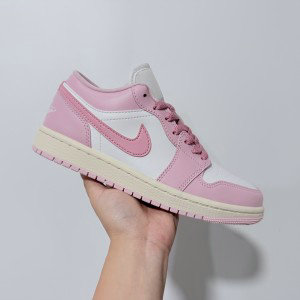 Nike Air Jordan 1 Pink White Women Shoes