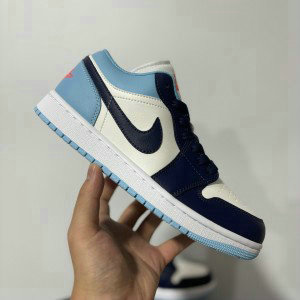 Nike Air Jordan 1 White Blue Shoes