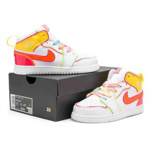 Nike Air Jordan 1 White Youth Shoes 1
