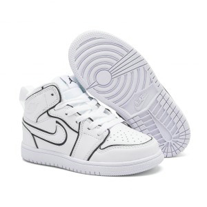 Nike Air Jordan 1 White Youth Shoes