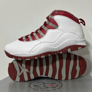 Nike Air Jordan 10 Retro Red Steel Shoes