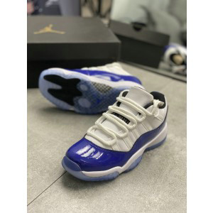 Nike Air Jordan 11 White Blue Low shoes