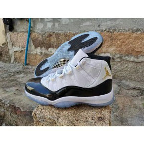 Nike Air Jordan 11 White Gold Shoes