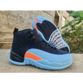 Nike Air Jordan 12 Black Blue Shoes