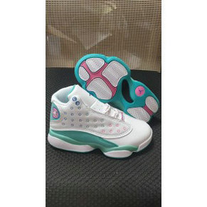 Nike Air Jordan 13 White Pink Youth Shoes