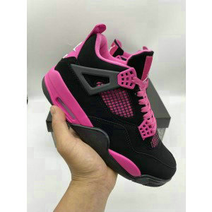 Nike Air Jordan 4 Black Pink Shoes