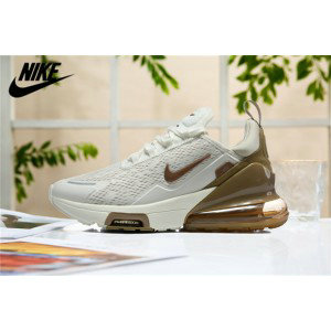Nike Air Max 270 White Brown Shoes 1