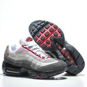 Nike Air Max 95 Red Grey Shoes