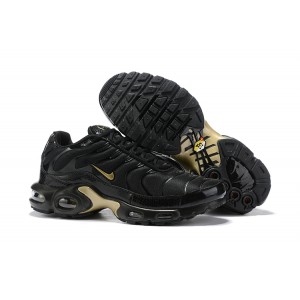 Nike Air Max TN Plus BLACK Gold Shoes