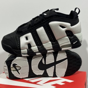 Nike Air More Uptempo LOW Black White Shoes