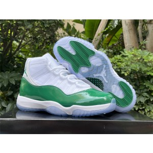 Nike Air jordan 11 Michigan State White Green Shoes