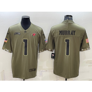 Nike Arizona Cardinals 1 Kyler Murray Olive 2022 Salute To Service Limited Men Jersey