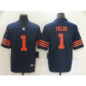 Nike Bears 1 Justin Field Blue Vapor Untouchable Limited Men Jersey Nike Bears 1 Justin Field Blue Vapor Untouchable Limited Men Jersey