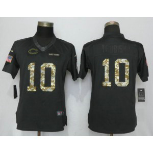 Nike Bears 10 Mitchell Trubisky Anthracite Salute to Service Limited Women Jersey Nike Bears 10 Mitchell Trubisky Anthracite Salute to Service Limited Women Jersey