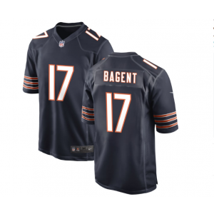 Nike Bears 17 Tyson Bagent Blue Vapor Untouchable Limited Men Jersey